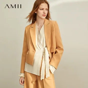 

AMII short suit, women's 2019 style, new, loose, short-coat, wide-legged pants, two-piece suit. 11930322