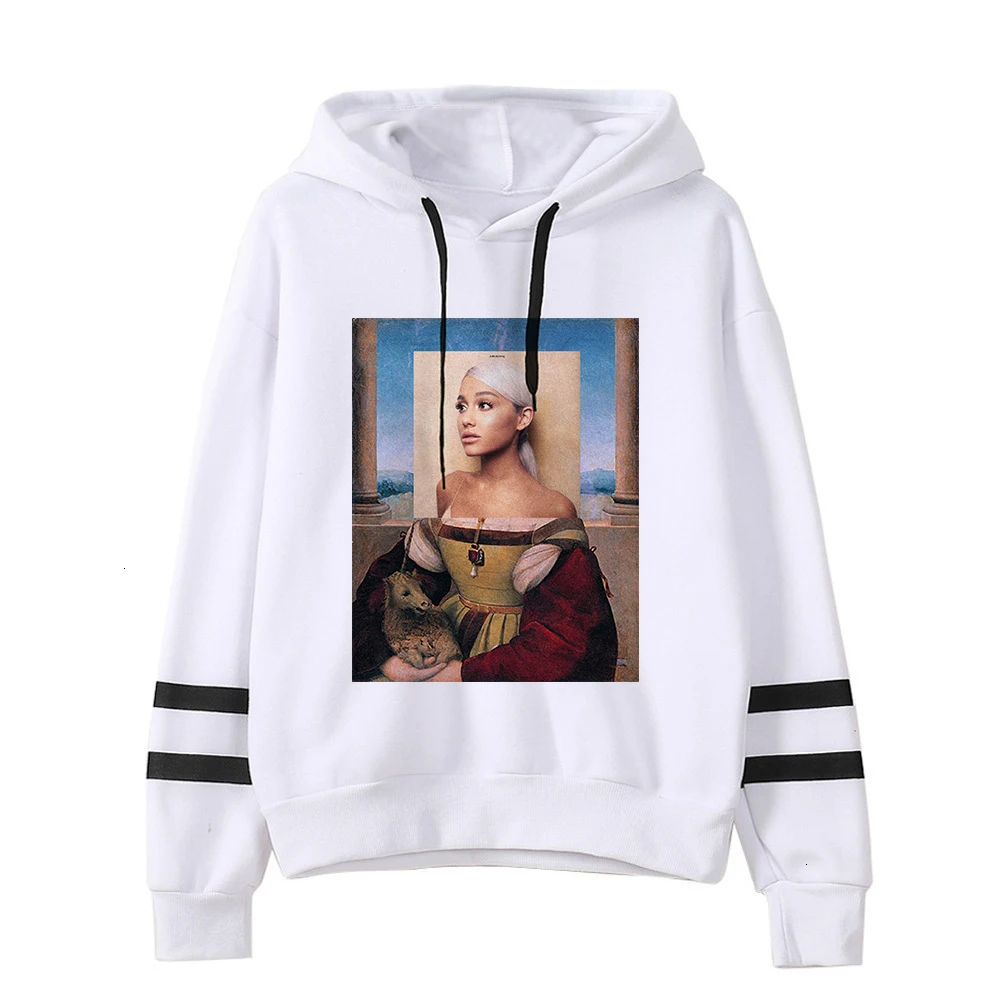 Ariana grande, Женская Толстовка без слез, для плача, худи, одежда с принтом, пуловер, толстовки, женские, Harajuku, kawaii, уличная одежда