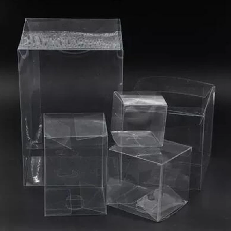 

20pcs 3*3*3cm/4*4*4cm Small Square Clear PVC Box Mini Plastic Packaging Box Transparent Display Box