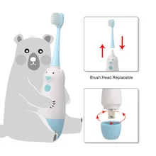 Детская зубная щетка на батарейках, детская зубная щетка для От 3 до 12 лет, Мягкая зубная щетка для детей