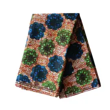 Африканский принт ткань хлопок настоящий воск гарантированный настоящий голландский воск 6 ярдов/партия