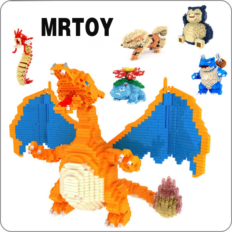 

CKL DIY Pokemon micr brick Pikachu Japanese Anime Diamond Doll mini building block Pocket Monster Toys Children Gifts lno hc