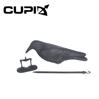 

Simulation Raven Crow Decoration 38x23x12.5CM Hunting Bait Ornaments Plastic Scare Bird Tool Bow and Arrow Archery Supplies