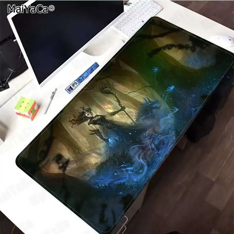 MaiYaCa ведьмы Малефисента DIY дизайн игровой с узором коврик для мыши скорость/Управление версия большой игровой коврик для мыши
