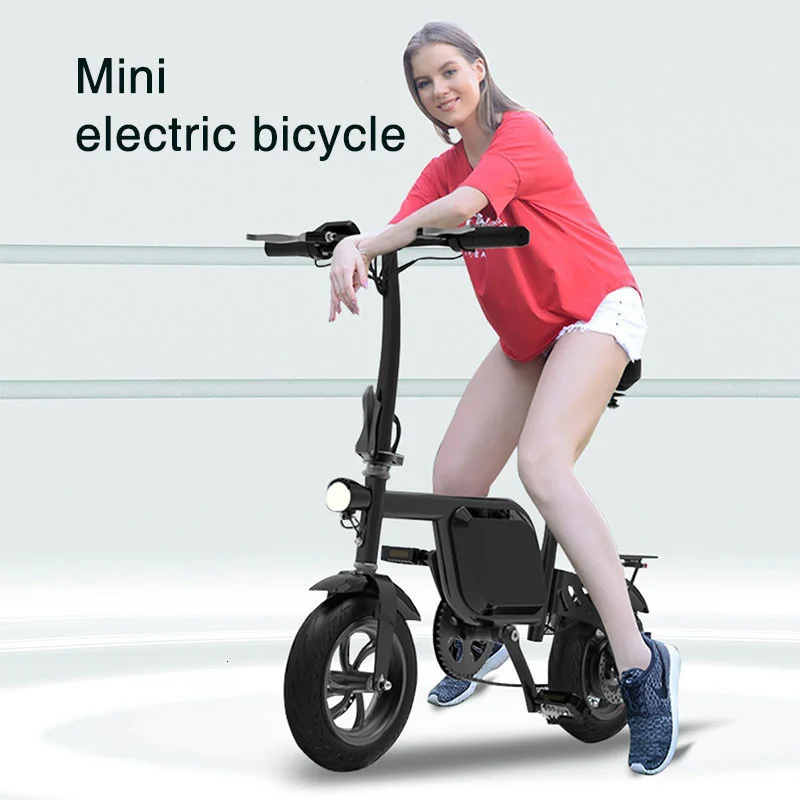 Daibot Electric Bicycle Scooter Two Wheel Electric Scooters 12 Inch 48V 350W Black Mini Portable Folding Electric Scooter Adults (14)