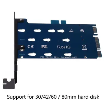 

Dual Interface M.2 to SATA and mSATA to SATA3 Adapter Card SSD Adapter Kit L41E