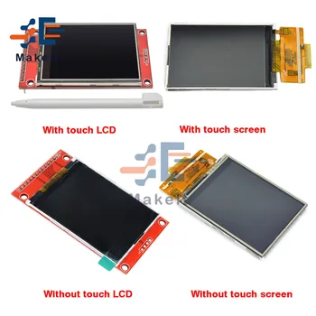

2.4 Inch LCD Display Panel Serial Port Module 3.3V 5V ILI9341 SPI Serial LED Display PCB Adapter Touch/without Touch for Arduino