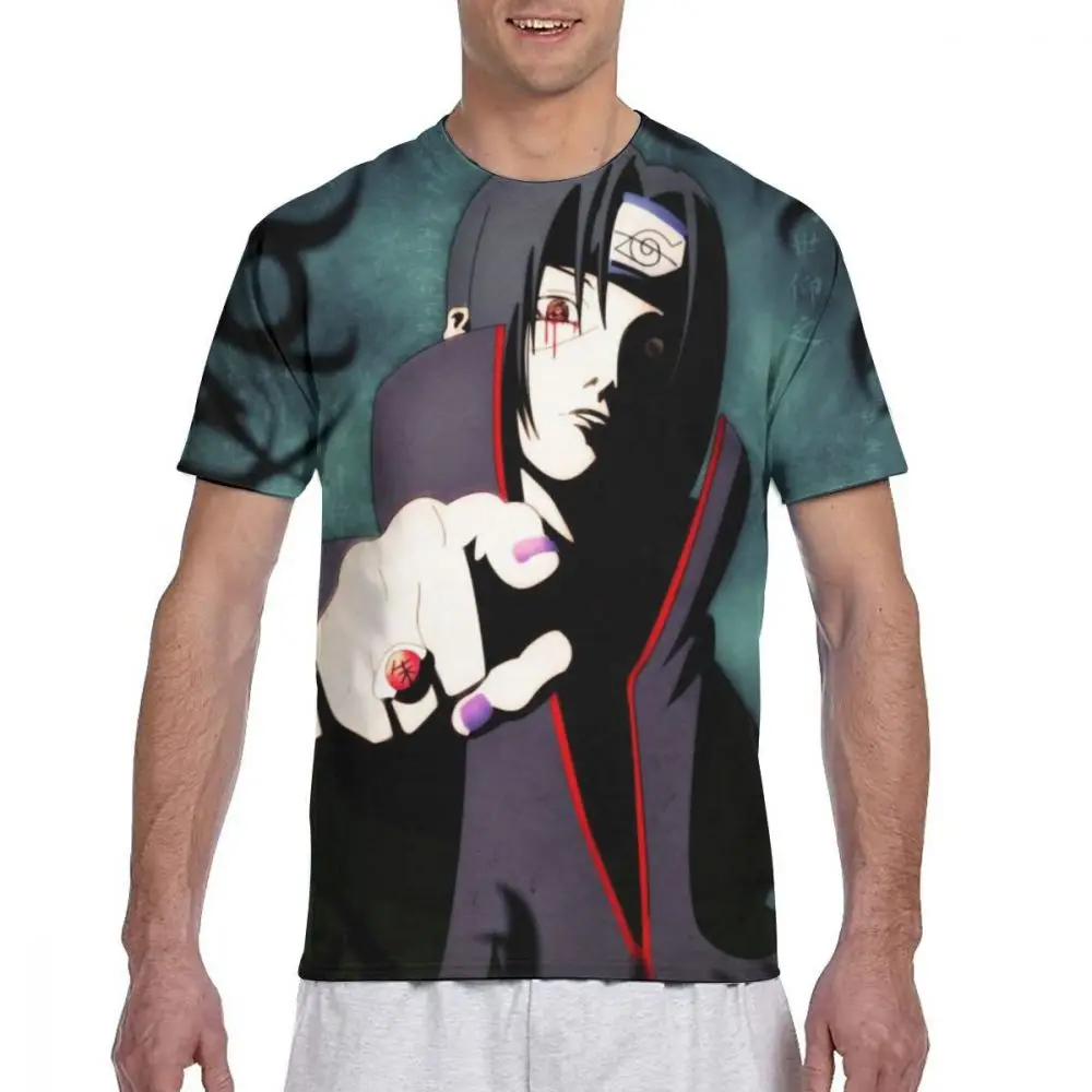 Uchiha Itachi пользовательские японского аниме Наруто печати мультфильм изображение paiting Мужская футболка
