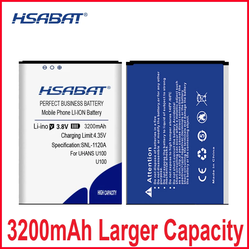 HSABAT 0 цикл 3200 мАч батарея для UHANS U100 высокое качество мобильного телефона запасной аккумулятор