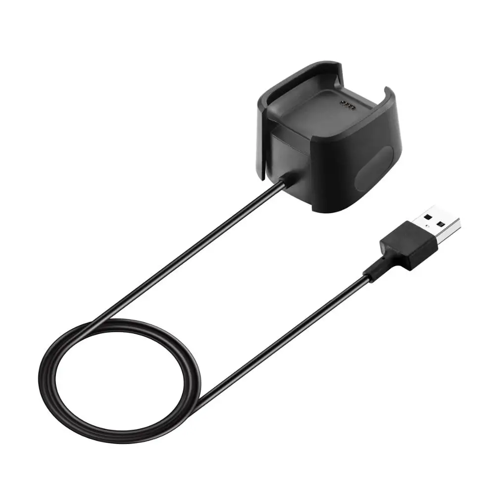 Официальное USB зарядное устройство для Fitbit Versa Браслет замена переносная Колыбель на Fit bit Versa Band зарядное устройство смарт-часов подставка с зарядным устройством