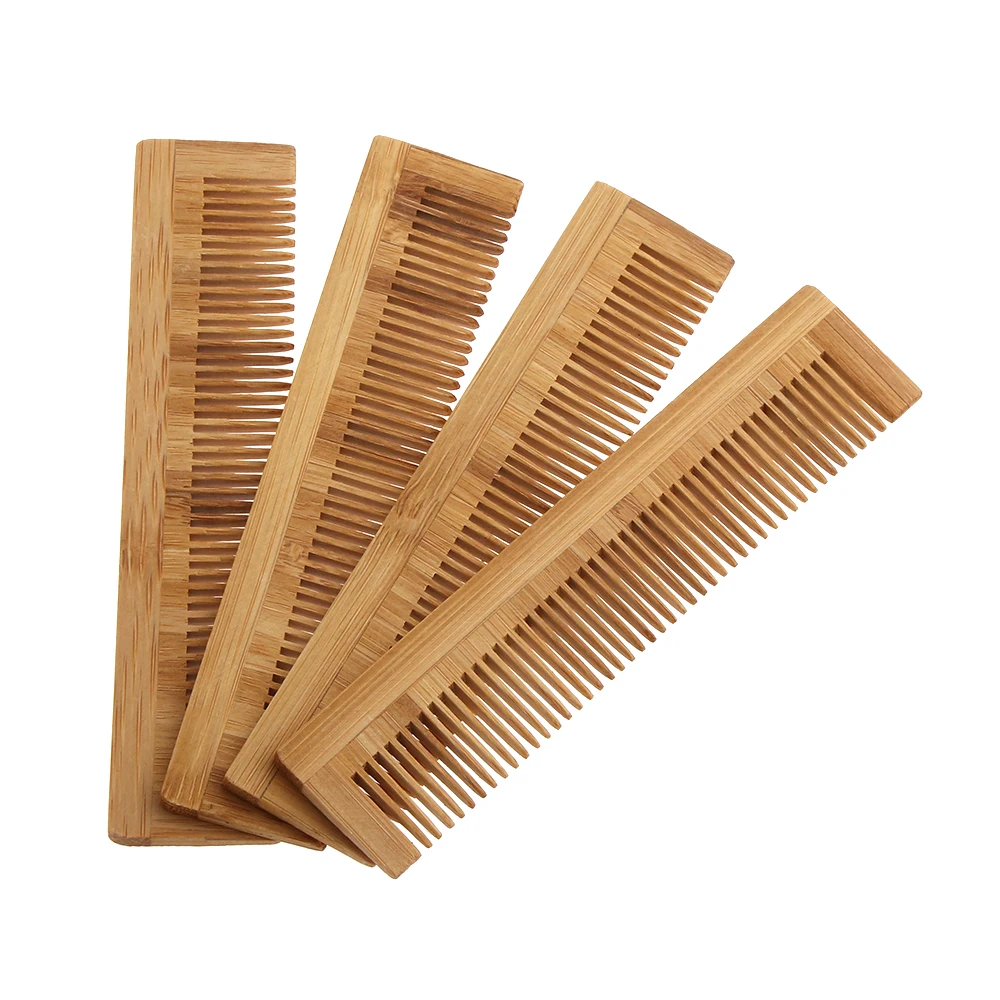 

1PC Handmade Bamboo Hair Comb Pocket Anti Static Scalp Massage Wooden Brush Daily Hairdressing Care Disposable Hairstyle Tool