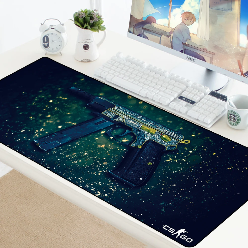 Игровой коврик для мыши CSGO с запирающимся краем, геймер XL, большой игровой резиновый коврик для мыши CS GO, коврик для клавиатуры CSGO, компьютерный коврик для ouija board