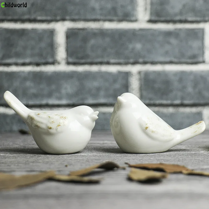 Современный простой минималистичный белый фарфор птица абстрактные украшения дома гостиной украшения