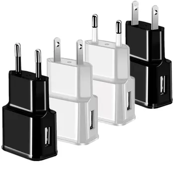 

Eu US Wall charger 5V 2A 1A Power Adapter plug For Samsung s6 s7 edge note 2 8 10 s8 s10 htc android phone pc
