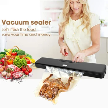 

Automatic Food Vacuum Sealer for Kitchen 340mm 90W 100-240V Perfect Home Packaging Machine Film Sealer Packer 15Pcs Bags Free