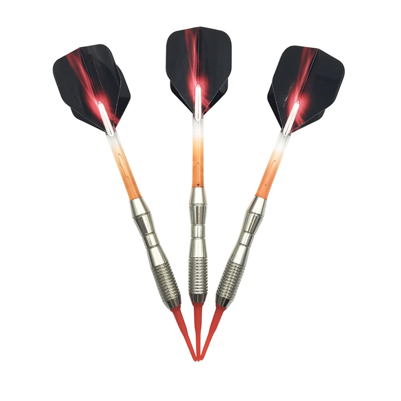 New Soft Tip Darts Accessories 3Pcs/set Electronic Darts 17g Standard Safe Indoor Sports Dart Red Nylon Shafts Aurora Winga electronic organizer nylon travel cable organizer bag electronic accessories storage case for watch band cables earphones usb flash drive sd card watch and more