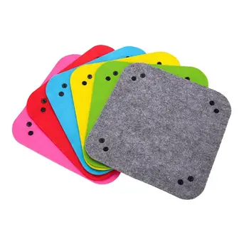 

6pcs Storage Coffee Table Storage Items Pad Office Living Room Storage Box Durable Fabric Felt Desktop Coaster Tray