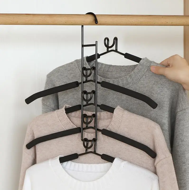 Clothes Hanger, Cabide Multifuncional Wardrobe Hanger, Space-Saving, Detachable Storage Rack, Connect Hooks