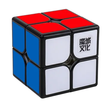 

MoYu WeiPo WRM 2x2 M Magic Cube Puzzle Professional Speed Cubes Educational Toys For Students Magnetic Version Fine Tuning-Black