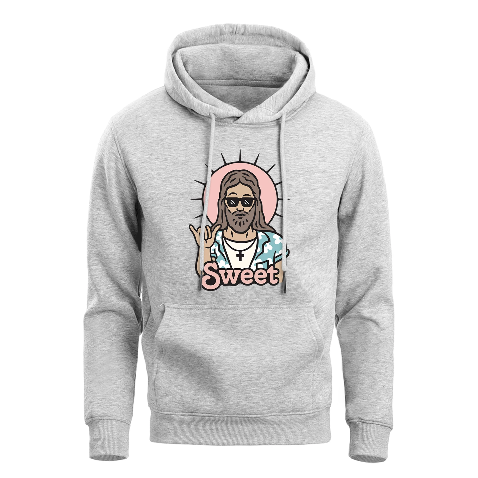 

Jesus Hoodies Sweatshirts Men High Quality Softwear Funny Hoddies 2019 Spring Autumn Warm Fleece Sudaderas Christ Pollover