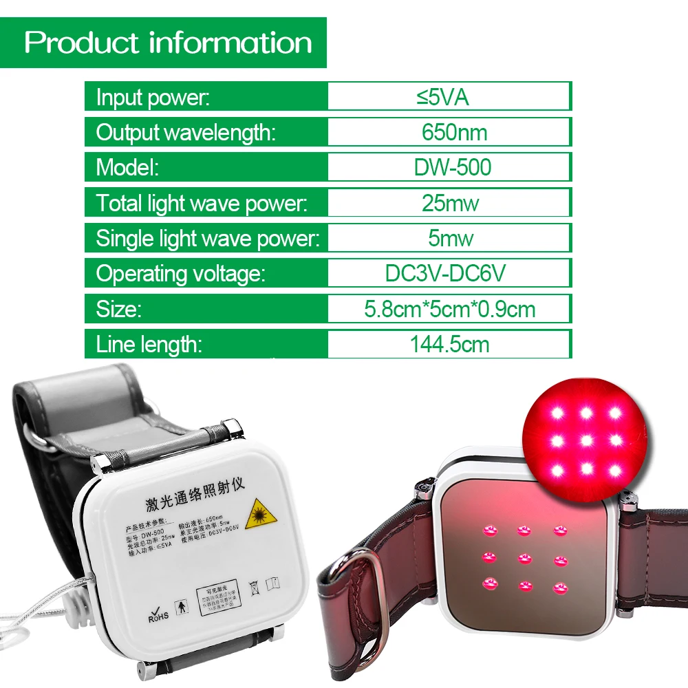 Advanced 650nm Laser Therapy Wrist Device