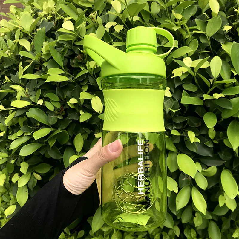 Новое поступление 800 мл Herbalife питательный шейкер для протеина, походный шейкер, бутылка для воды, Спортивная бутылка - Цвет: Green