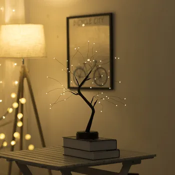 

Lantern Led Copper Wire Light Tree Light Touch Switch Pearl Sky Star Usb Night Light Without Battery For Halloween Christmas DIY
