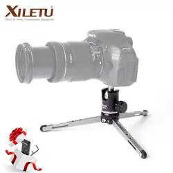 XILETU MT26 + XT15 Алюминий сплав кронштейн для столешницы мини настольный штатив с шаровой головкой для DSLR Камера беззеркальных Камера смартфон