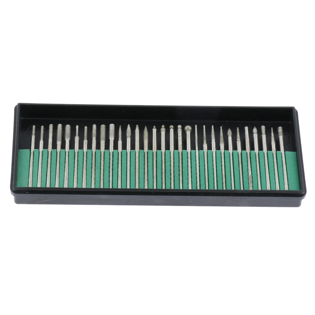 30pcs Diamond Grit Files Set, Diamond Needle Mini Woodworking Files