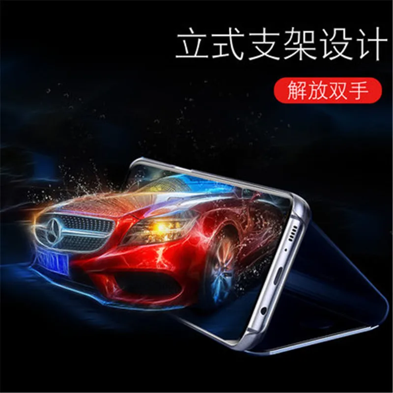 Умный зеркальный чехол для телефона Apple iPhone XS X XR Max 7 Plus 8 6S 6 Plus Защитная подставка чехол держатель Поддержка откидная крышка