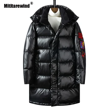 

Winter Parka Jacket Men -20 Degree Thicken Coat Mid-long Hooded Warm Windbreaker Men Clothing Hommes Veste Couple Parkas M-5XL