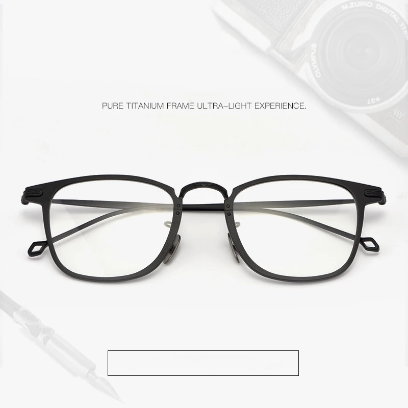 Полная оправа из чистого титана для очков мужские ретро простые очки компьютера