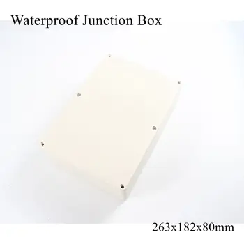 

263x182x80mm Waterproof Plastic Enclosure Box Outdoor Cable Connection Junction Electrical Project Case ABS IP65 263*182*80mm