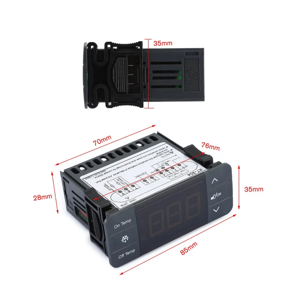 KT-304 цифровой регулятор температуры терморегулятор Термостат термопара датчик с функцией охлаждения размораживания вентилятора