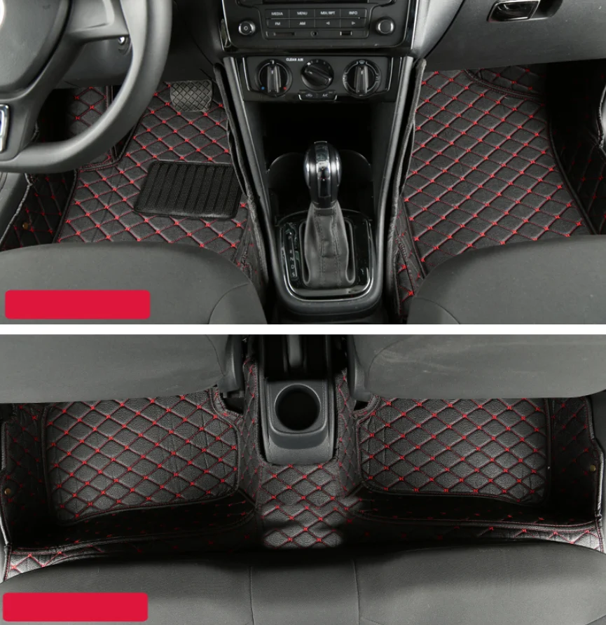 

Кожаный Автомобильный напольный коврик для volkswagen POLO 2002-2019 2018 2017 2016 2015 2014 2013 2012 2011 2008 6r, аксессуары