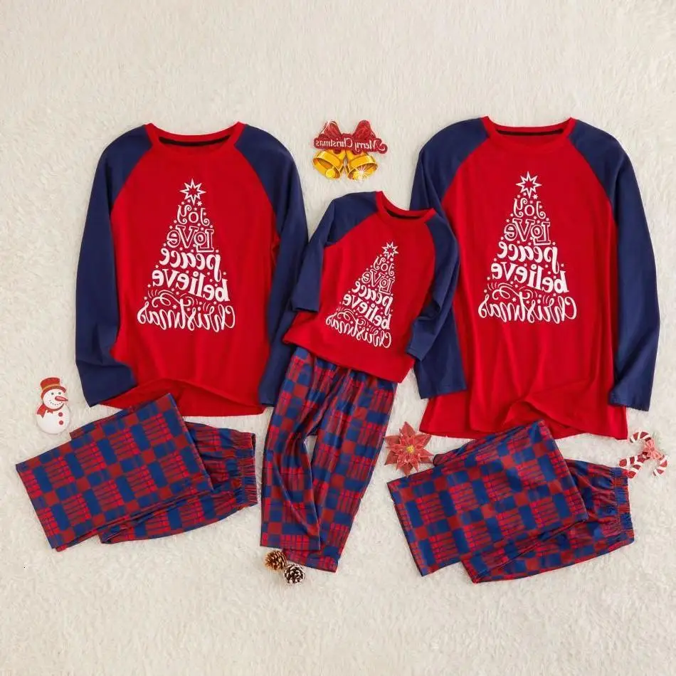 

Christmas Pajamas Sets Family Matching Homewear Daddy Mommy and Me Sleepwear Clothes Outfits Look Christmas Nightwear Pyjamas