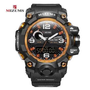 

MIZUMS Digital Military Army Men's Popular Watch Men's Waterproof Impact Sports Watch LED Men's Clock Men's Quartz Watch