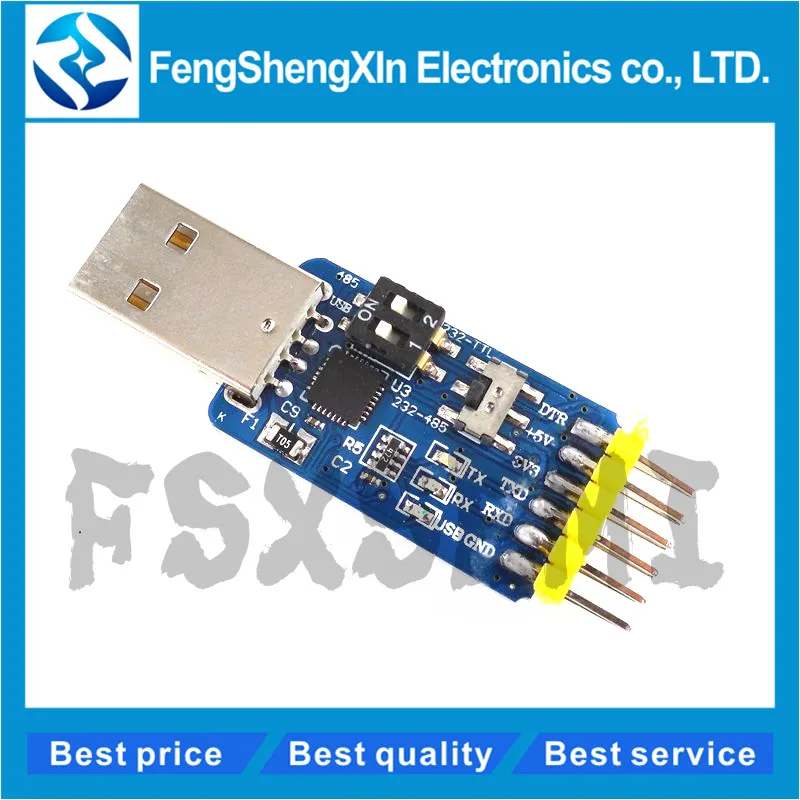 Преобразователь 6 в 1 с USB CP2102 на TTL RS232 RS485 | Электронные компоненты и
