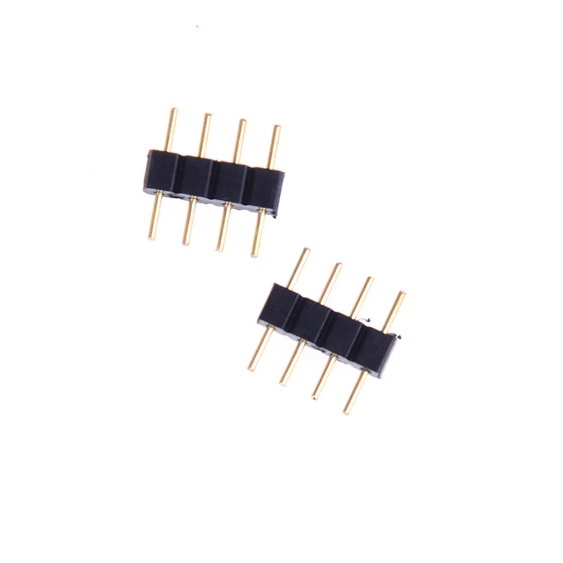 

10PCS 4Pin 10mm LED Splitter Cable LED Strip Connector for 5050 RGB LED Light Strips Female to Male LED Connectors