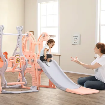 

Baby Slide Household Small Children's Slide Indoor Paradise Kindergarten for Babies and Children 3 in 1 Climber Sliding Playset