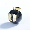 Baby Handprint Double Hearts Stars And Moon Pattern Mexican Bola Harmony Pregnancy Pendant Maternity Ball Angel Necklace 6