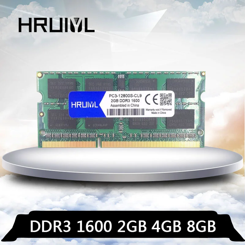 HRUIYL PC3 12800S DDR3 2G 4G 8G 1600 MHZ mhz SO DIMM 4GB 8GB 2GB Оперативная память sdram 12800 для