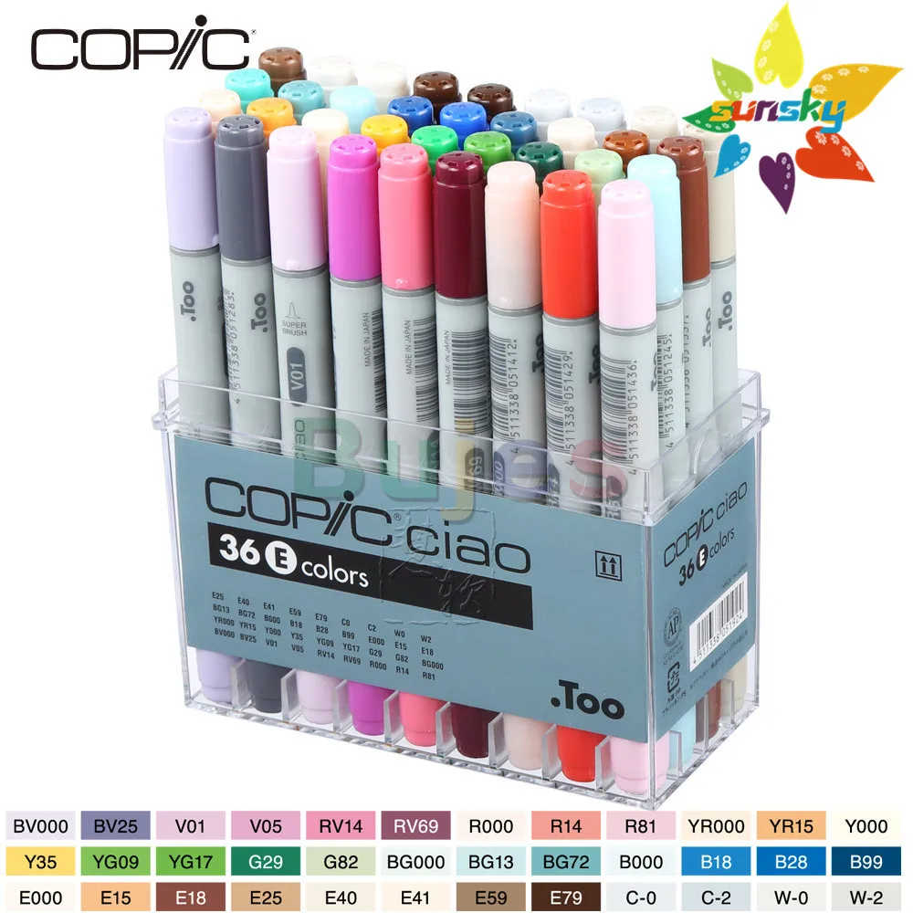 COPIC CIAO Marker Pen Set ASet Of 72 