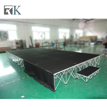 

aluminum portable smart stage modular platform 40cm riser for DJ rock concert wedding event