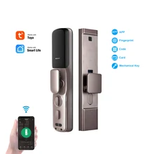 YOHEEN WiFi Smartphone Control Fingerprint Lock Sicherheit Home Elektronische Automatische Digitale Smart Lock mit Tuya Smart Leben App