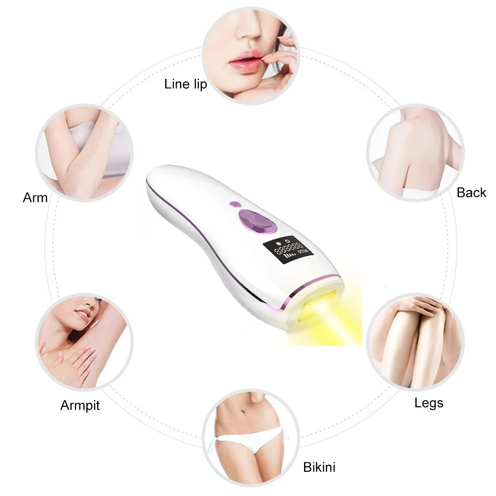 

IPL Hair Removal Device 500000 Flash Laser Epilator 2 Mode Permanent Painless Facial Body Leg Bikini Hair Trimmer Beauty Salon