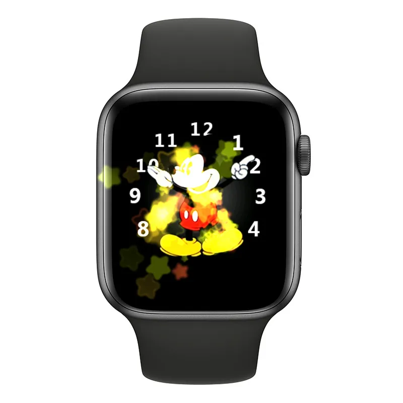 black Умные часы Bluetooth Smart Watch Series 4 с пульсометром кровяное давление наручные часы для iOS Android samsung - Цвет: black