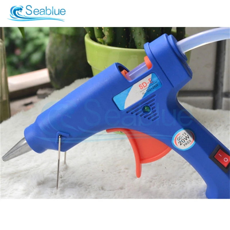 110V 220V 20W High Temperature Heater Hot Melt Glue Gun Repair Tool Mini Heat Gun US/EU Plug Use 7MM Hot Melt Glue Stick hot melt glue gun hot glue gun