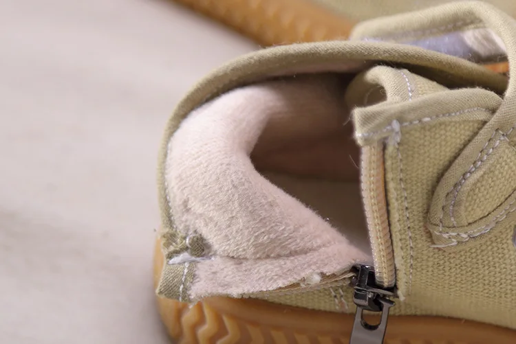 New Winter Kids High Sport Sneakers Baby Girls Casual Sneakers Children Warm Chunky Sneakers Toddler Boys Brand Canvas Shoes