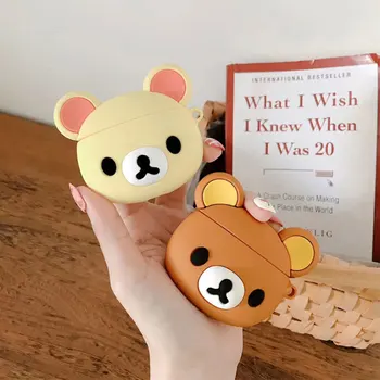 

Kawaii Rilakkuma Kiiroitori Airpods Case Popular Catoon Earphone Cover Keychain Accessories Birthday Gift
